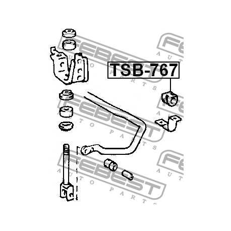 48815-26250 Lexus Toyota тампон стабилизираща щанга