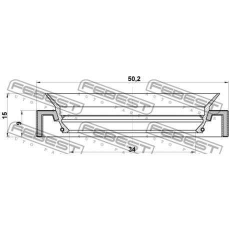 80673-5290 Subaru семеринг раздатъчна кутия 36X50X9X15 лява посока