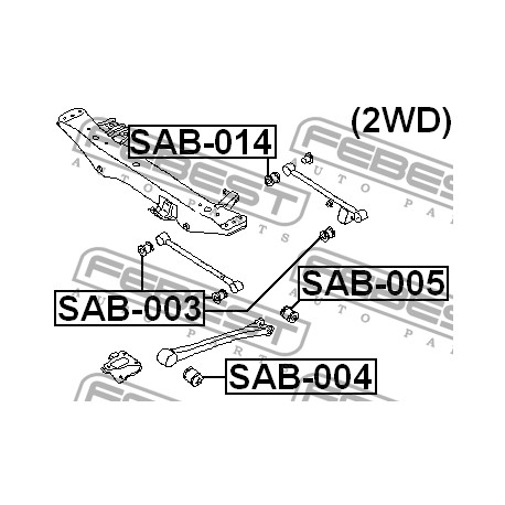 20271-AA010 Subaru тампон надлъжен носач