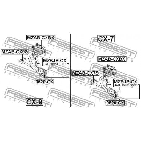 TD11-34-350B Mazda тампон носач