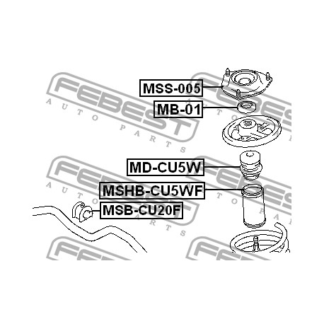 MR961189 Mitsubishi тампон амортисьор ударен