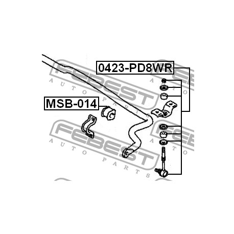 MR267685 Mitsubishi тампон стабилизираща щанга