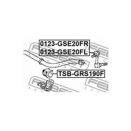 48815-30570 Lexus тампон стабилизираща щанга