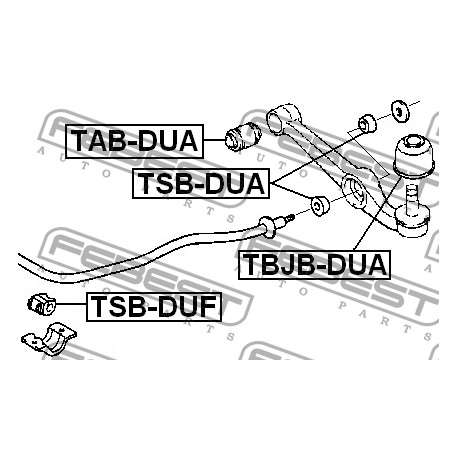 48654-87203 Daihatsu тампон носач