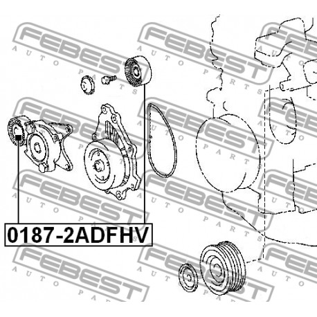 16620-0R010 Lexus Toyota ролка обтяжна