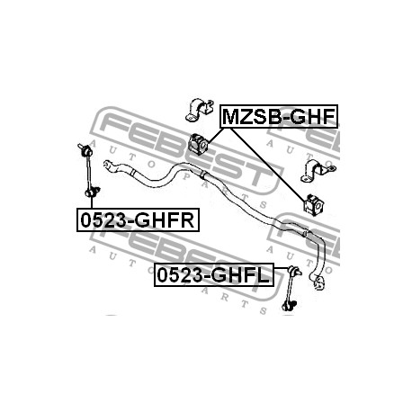 GS1D-34-15YA Mazda тампон стабилизираща щанга