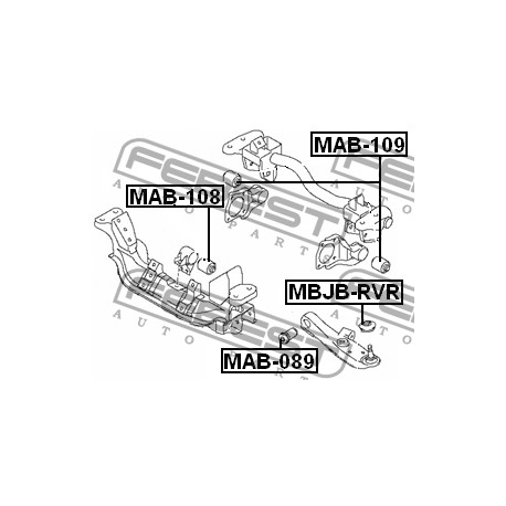 MB672106 Mitsubishi тампон диференциал