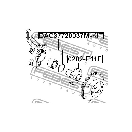 40210-AX000 Nissan Renault лагер за главина комплект