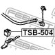 48818-05041 Toyota тампон стабилизираща щанга Ф16