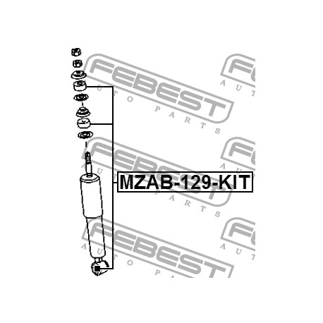 UA3J-34-70X Ford Mazda тампон амортисьор комплект