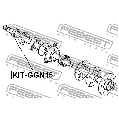 90363-T0009 Toyota лагер полуоска комплект