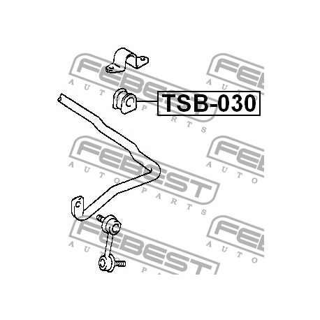 48815-20030 Toyota тампон стабилизираща щанга Ф19