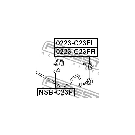 54613-1C406 Nissan тампон стабилизираща щанга