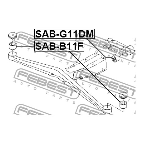 41322-FE000 Subaru тампон заден диференциал