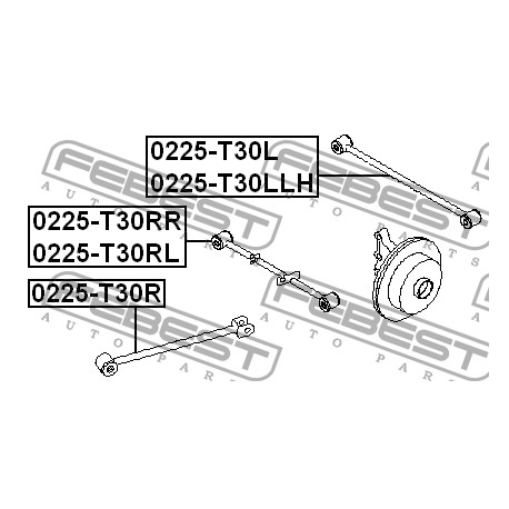55121-EQ000 Nissan носач напречен ляв
