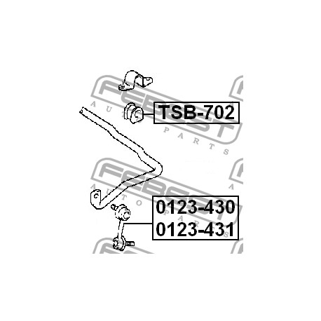48815-30040 Toyota тампон стабилизираща щанга