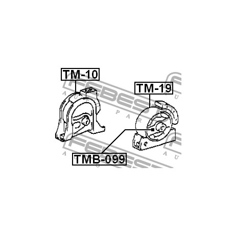 12361-11180 Toyota тампон двигател преден