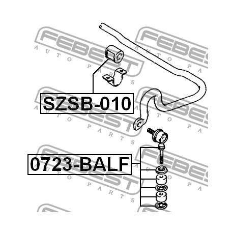42431-70C00 Suzuki тампон стабилизираща щанга