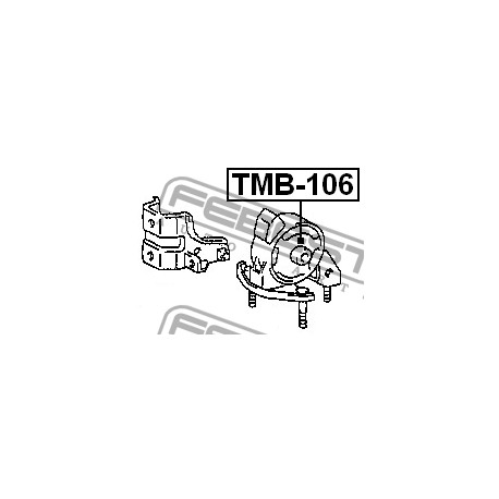 12371-16280 Toyota тампон двигател заден
