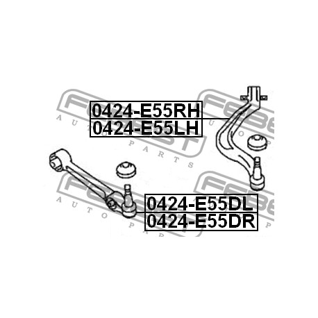 MR325576 Mitsubishi носач ляв/десен