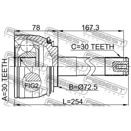 43460-69145 Lexus Toyota каре полуос
