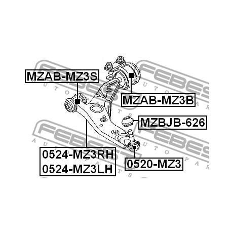 BBM2-34-300 Mazda шарнир