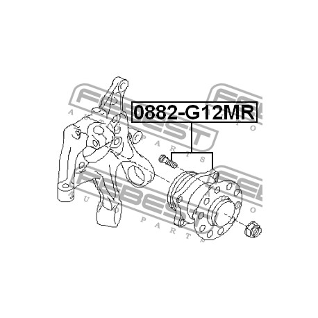 28473-FG000 Subaru главина задна