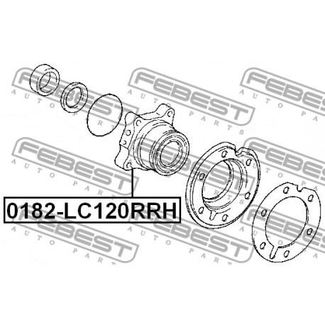 42450-60050 Lexus Toyota главина задна дясна