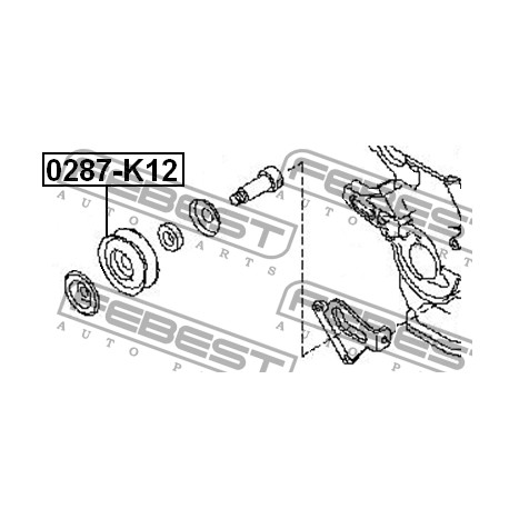 11927-0M304 Nissan ролка обтяжна