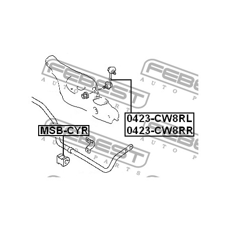 MN101395 Mitsubishi тампон стабилизираща щанга