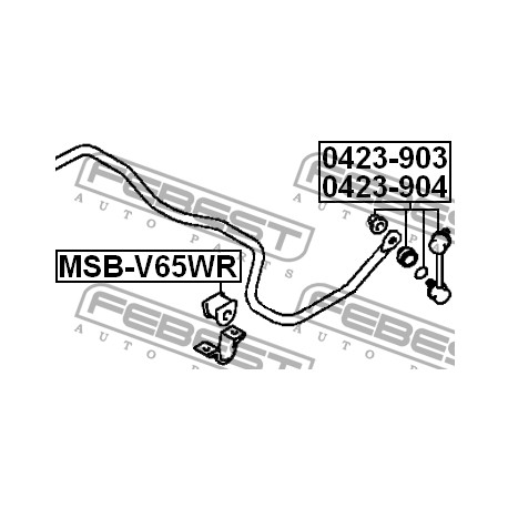 MR594282 Mitsubishi тампон стабилизираща щанга