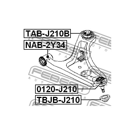 48655-B4011 Daihatsu тампон носач