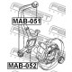 MR961547 Mitsubishi MAB-052 втулка заден шенкел