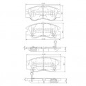 MB500813 Mitsubishi J3605027 предни накладки