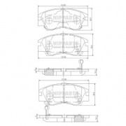 MB500813 Mitsubishi J3605027 предни накладки