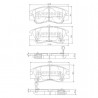 MB500813 Mitsubishi J3605027 предни накладки