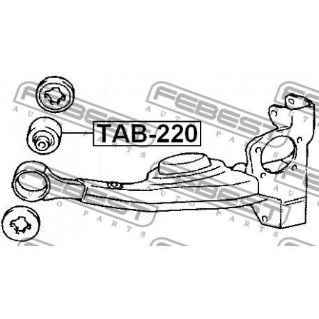 48725-42080 Toyota Rav тампон заден носач