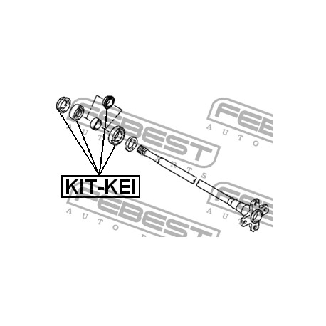09262-30103 KIT-KEI Suzuki заден лагер главина комплект