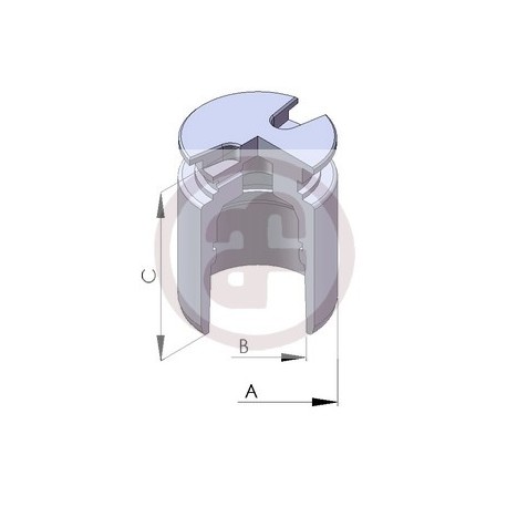 D02554 Citroen Peugeot бутало спирачен апарат