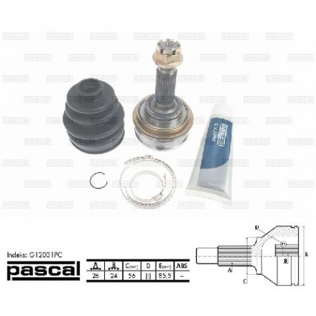 G12031PC Toyota каре комплект полуоска