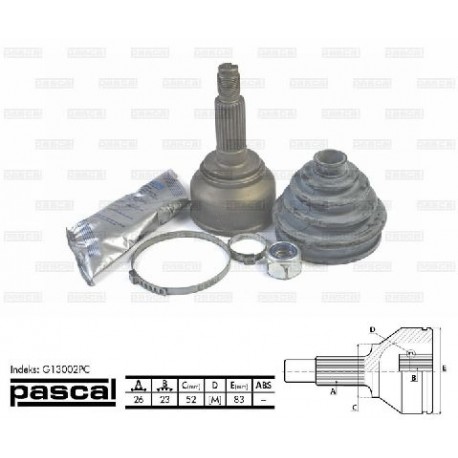 G13002PC Mazda каре комплект полуоска