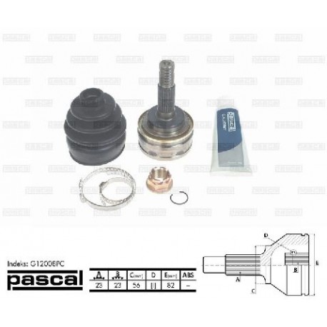G12008PC Toyota каре комплект полуоска