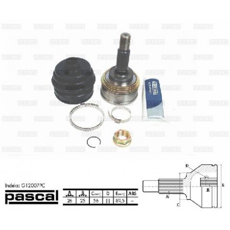 G12007PC Toyota каре комплект полуоска