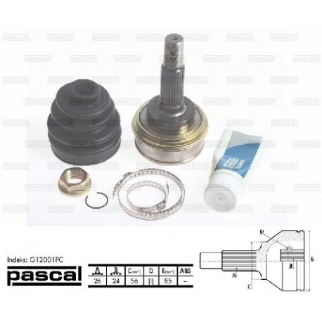 43410-12151 Toyota каре комплект полуоска