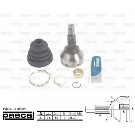 39211-JA00A Nissan каре комплект полуоска