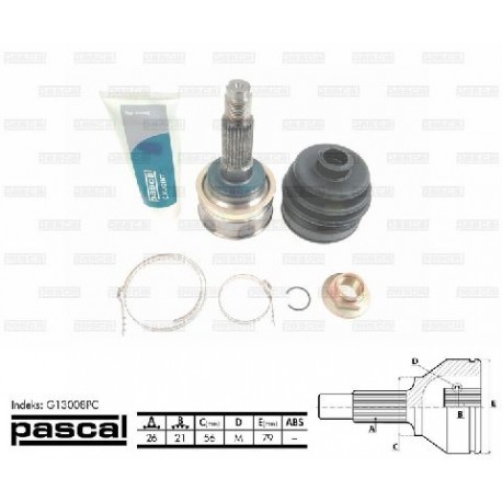 G13008PC Mazda каре комплект полуоска