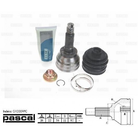 G13009PC Mazda каре комплект полуоска