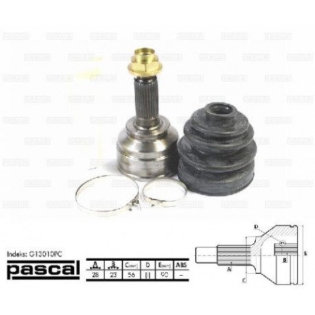 G13010PC Mazda каре комплект полуоска