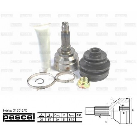 G13012PC Mazda каре комплект полуоска