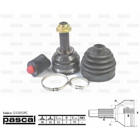 G13013PC Mazda каре комплект полуоска